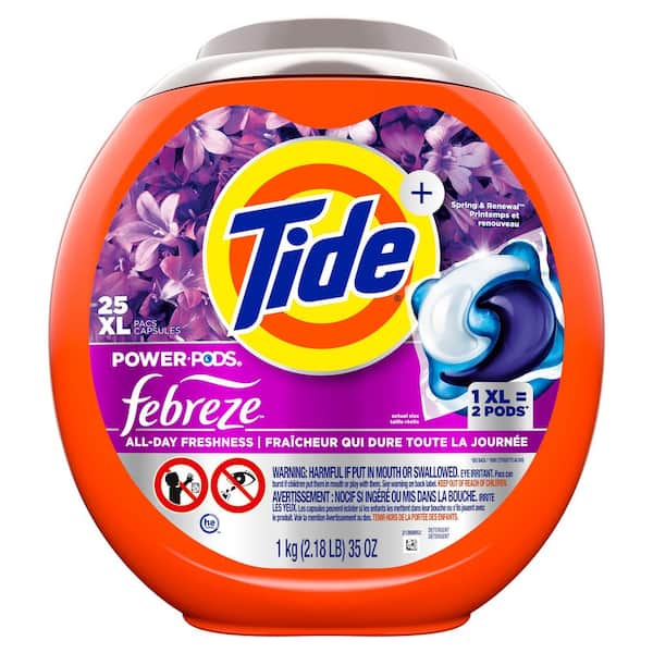 Tide Febreze Odor Eliminators Spring & Renewal Laundry Detergent Power Pods (25 ct) | Lucky California