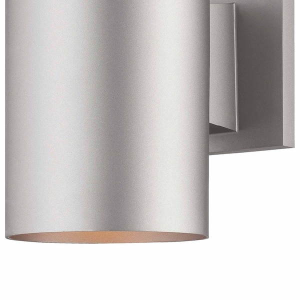 Volume Lighting Small 1-Light Silver Gray Aluminum Integrated LED