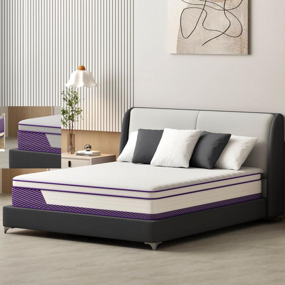 Twin Medium Hybrid 12 in. Bed-in-a-Box Mattress