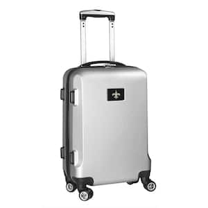 NFL New Orleans Saints Silver 21 in. Carry-On Hardcase Spinner Suitcase