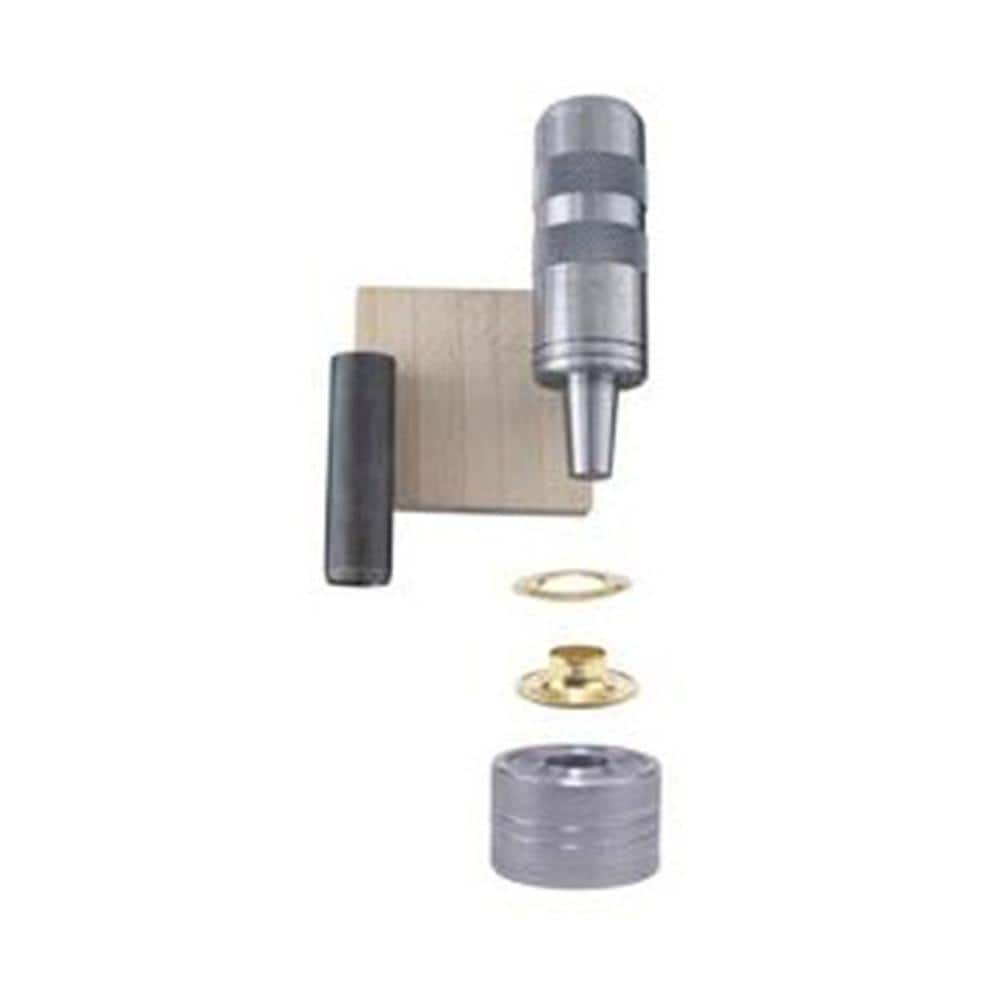 General Tools Brass Grommet Fastening Kit with Case, Includes (6) 1/2 in.  and (6) 3/8 in. Grommets 81264 - The Home Depot