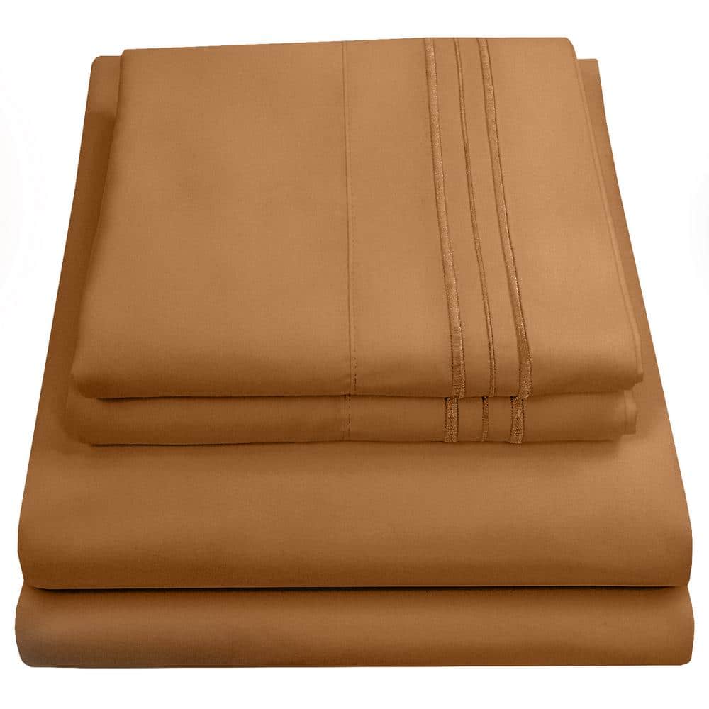 Mocha Queen Ultra Soft Microfiber 4-Piece Sheet Set