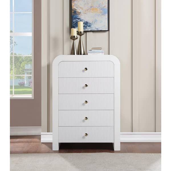 Best Master Furniture Barbara 5-Drawer Sedona Silver Chest 50.5 in. H x 38  in. W x 17 in. D B1004C - The Home Depot