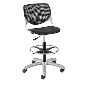 KOOL Black Polypropylene Seat Drafting Chair
