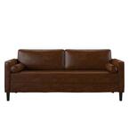 Scott Living Powell Square 75.79" Arm Polyester Straight 3-Seater Sofa