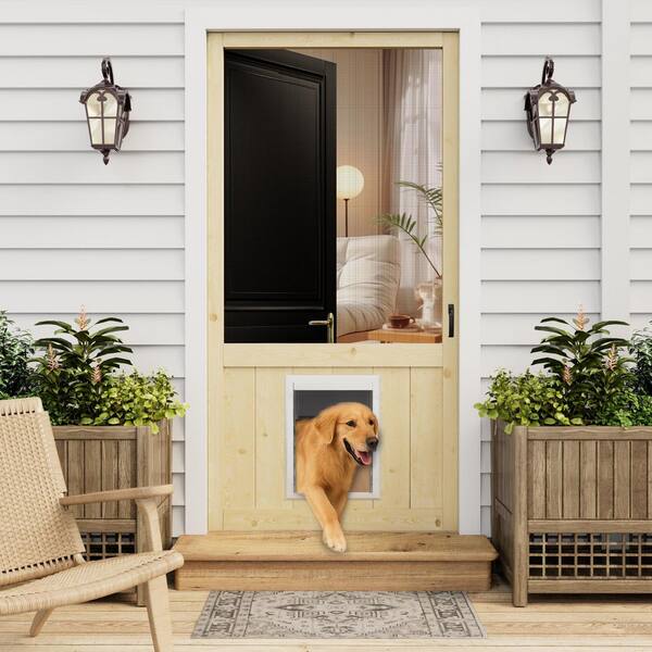 ARK DESIGN 36in. x 80in. Universal Unfinished Pine Screen Door