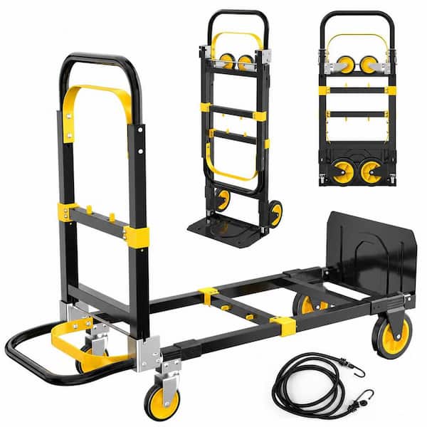 LITEKON 2-in-1 300/600 lb. Capacity Convertible Folding Hand Truck