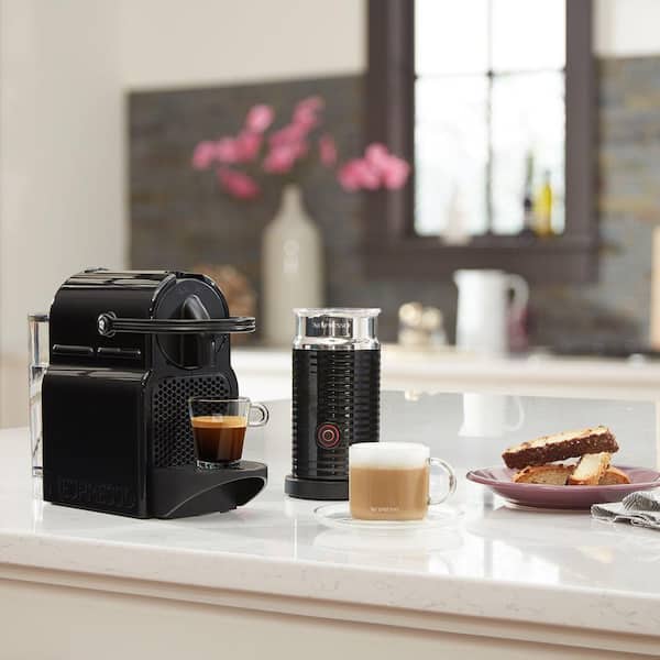 DeLonghi 1-Cup Inissia Single Serve Espresso Machine in Black with