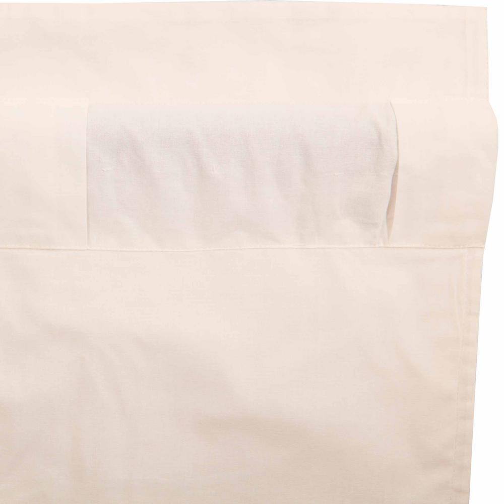Natural Creme Cotton Linen Light-Filtering Prairie Curtain Panels