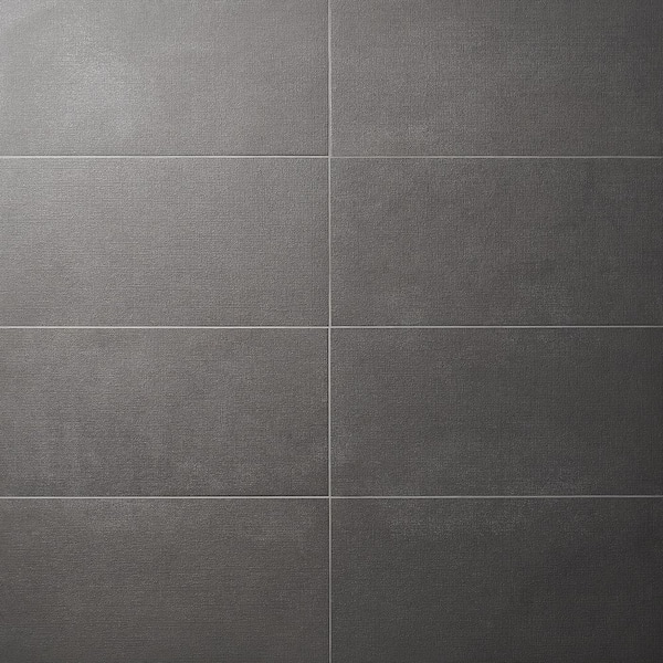 Ivy Hill Tile Technique Gray 4 in. x 0.43 in. Textured Porcelain Tile Sample