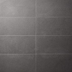 Technique Gray 12 in. x 24 in. Textured Porcelain Floor and Wall Tile (9.68 sq. ft./Case)