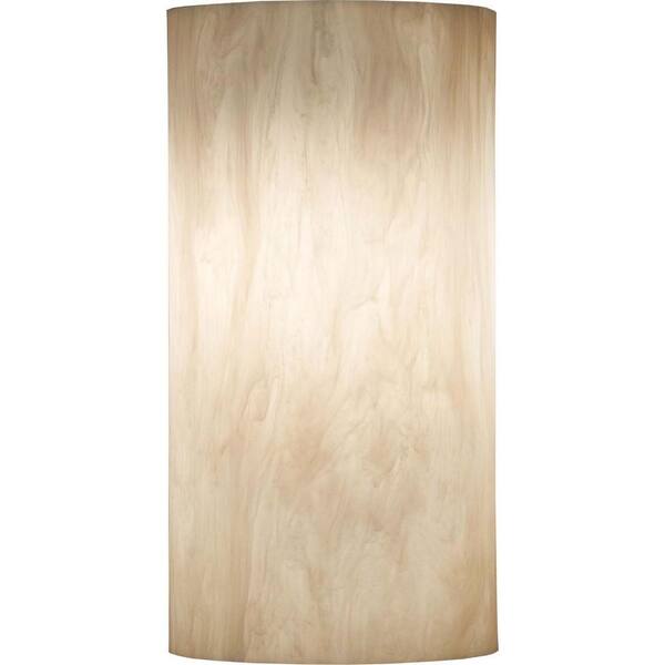 Filament Design 1-Light 14 in. Outdoor Exterior Wall Sconce with Faux Alabaster Shade