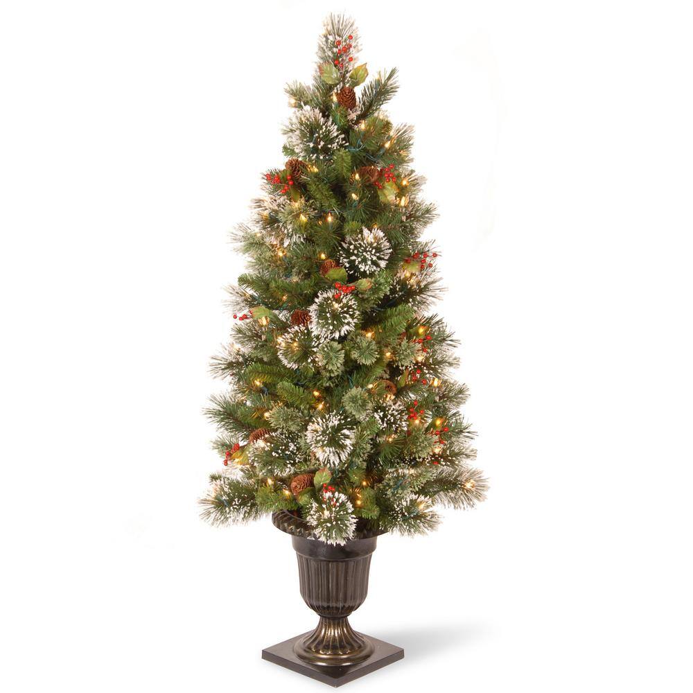 National Tree Company 4 ft. Wintry Pine Entrance Artificial Christmas
