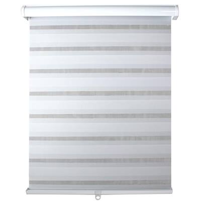 Modern Homes Light Filtering White 72 In. X 72 In. Cordless Sheer Shade ...