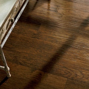 American Vintage Tobacco Barn Hickory 3/8 in. T x 5 in. W T+G Hand Scraped Engineered Hardwood Flooring (25 sq.ft./ctn)
