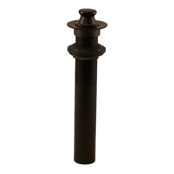 JONES STEPHENS Lavatory Lift and Turn Pop-Up Drain without Overflow in Oil Rubbed Bronze for Vessel Sinks