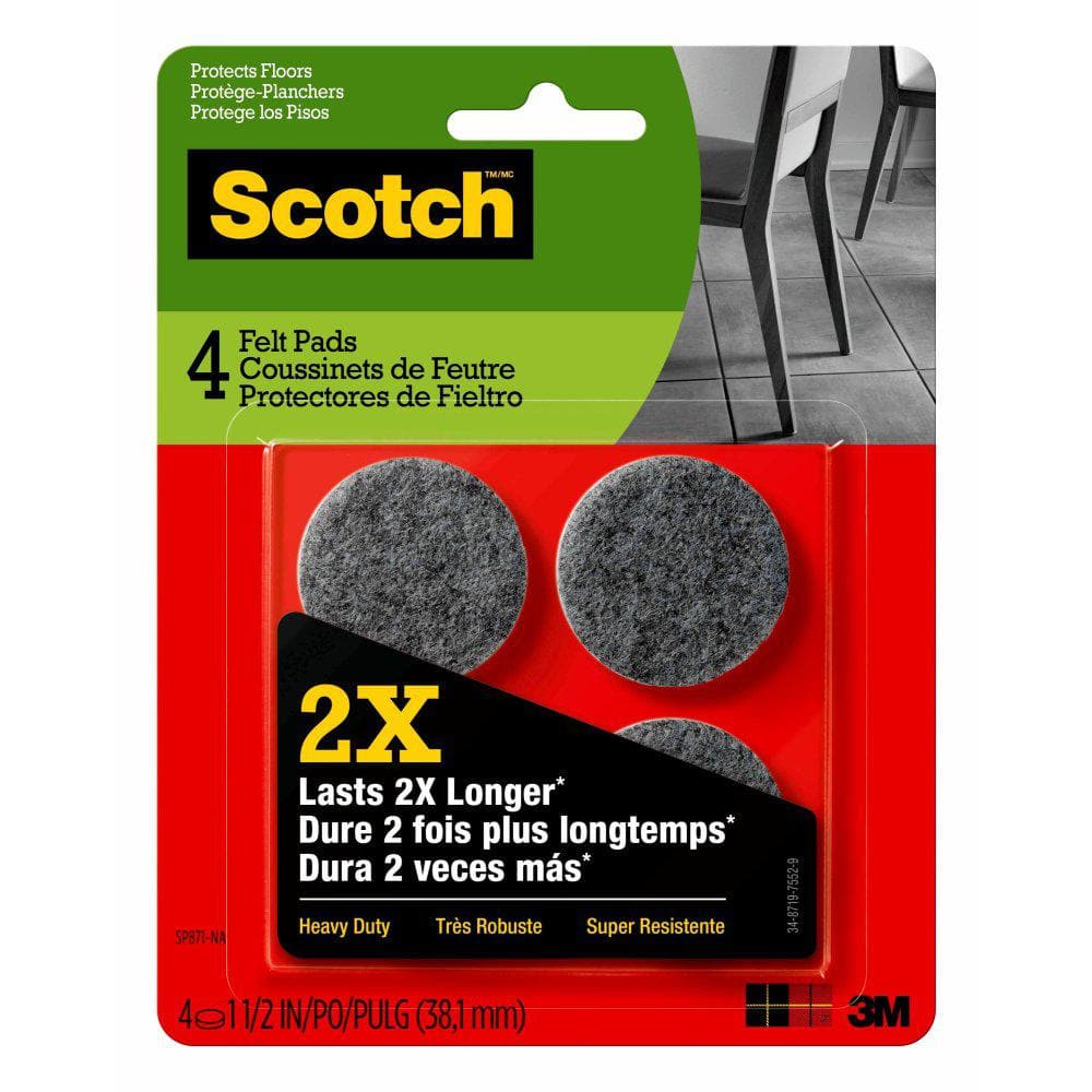 1.5 inch Heavy Duty Felt Pads price history on PriceWatchPro
