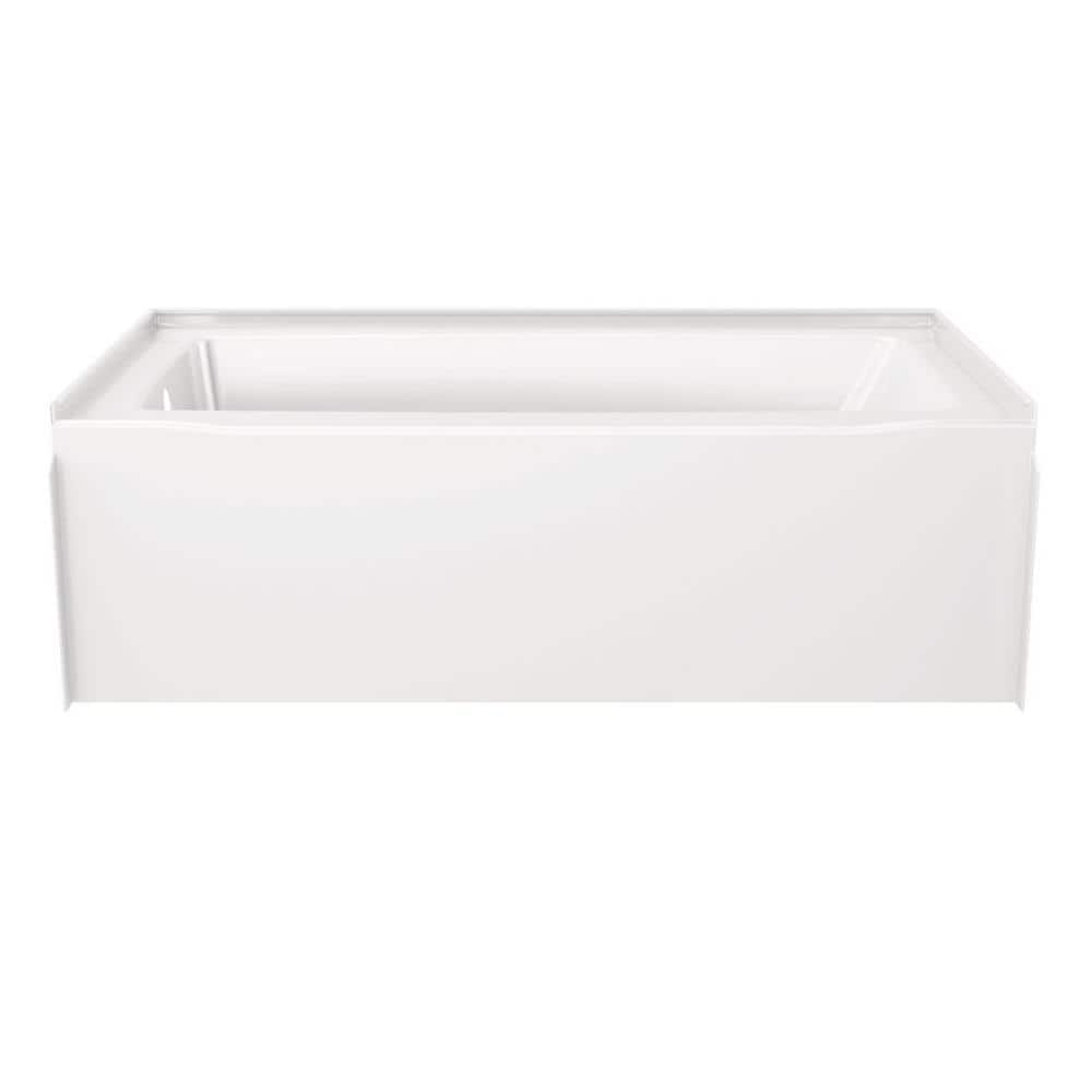 Delta Classic 500 60 in. x 32 in. Soaking Bathtub with Left Drain in High Gloss White