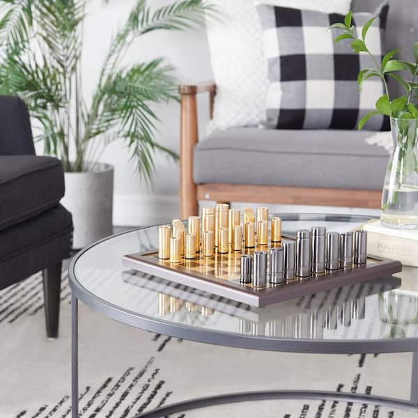 Gold Aluminum Chess Game Set