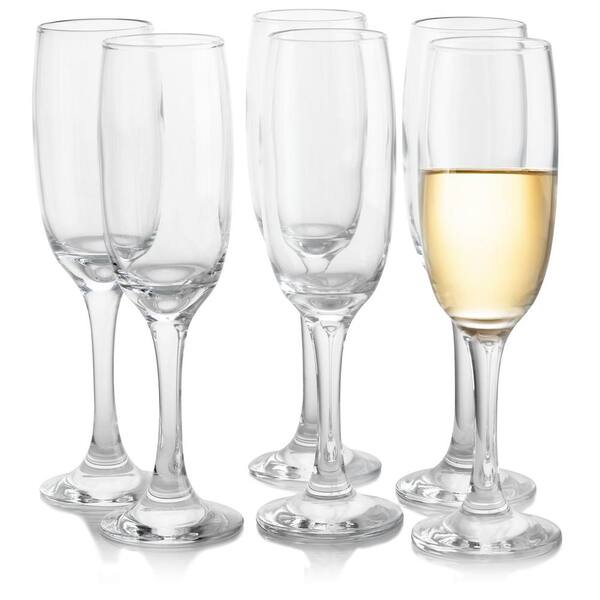 Pasabahce Prestige 7 oz. Flute Glass (6-Piece)