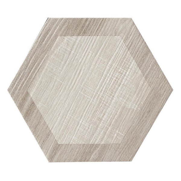Apollo Tile Woodnote 9.5 in. x 9.5 in. Beige Porcelain Matte Hexagon Wall and Floor Tile (10.43 sq. ft./case) 20-Pack