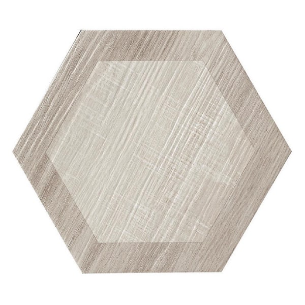 Woodnote 9.5 in. x 9.5 in. Beige Porcelain Matte Hexagon Wall and Floor Tile (14 Cases, 146.02 sq. ft./Pallet)