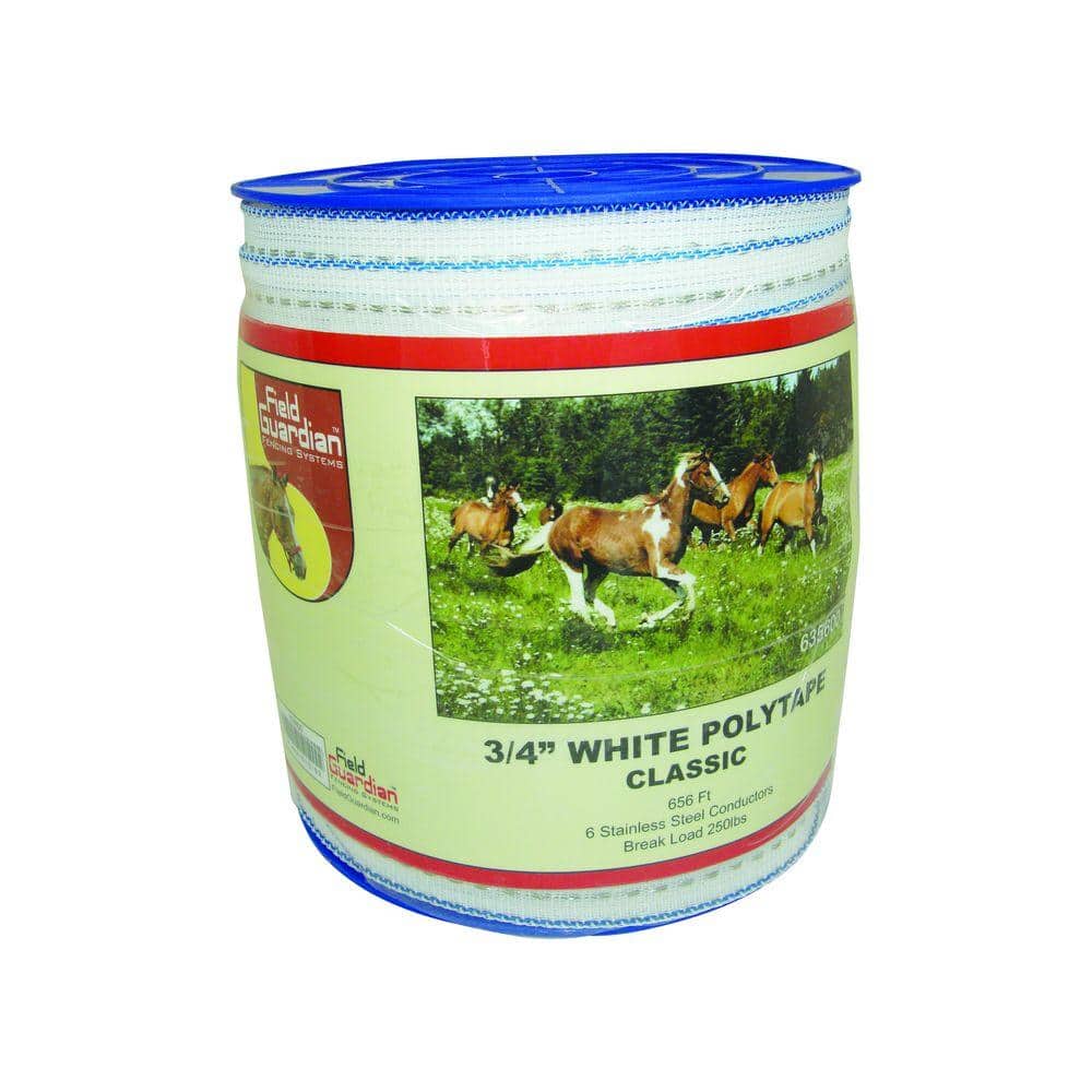 3/4 in. White Classic Polytape