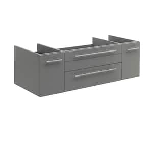 Lucera 48 in. W Wall Hung Bath Vanity Cabinet Only in Gray