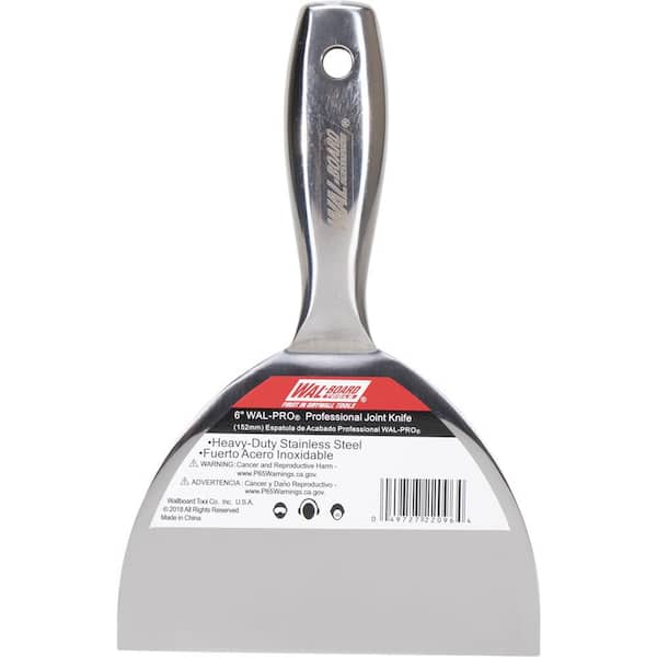 Wal-Board Tools 6 in. Wal-Pro Stainless Steel Joint Knife