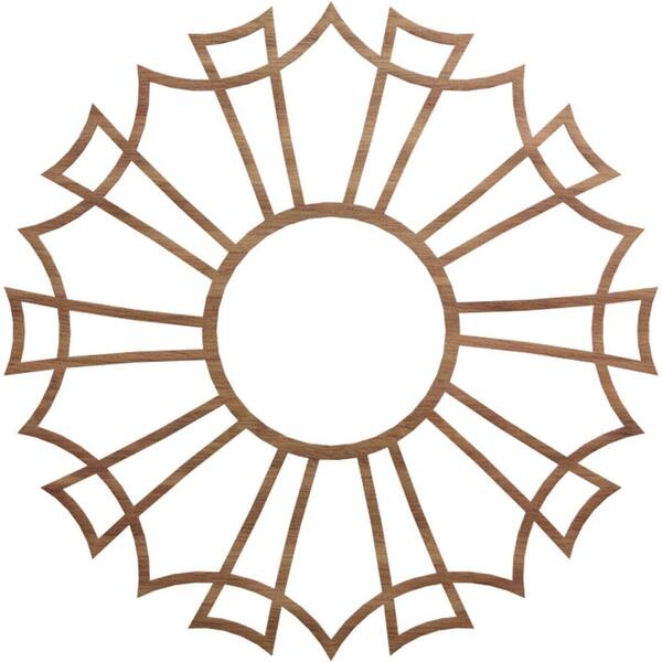 Ekena Millwork 0.375 in. x 40 in. x 40 in. Wood Medallion Moulding