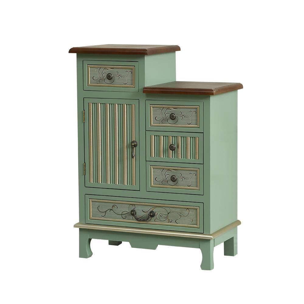 Reviews for Ahokua Vintage Green 12 in. W Farmhouse Handcrafted Wood