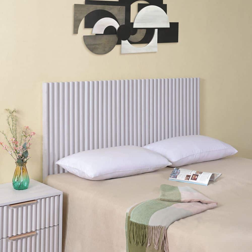 Telsi White Queen Slat Headboard