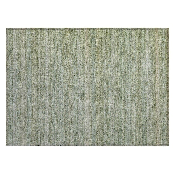 Chantille Machine Washable Indoor/Outdoor Abstract ACN2105 Sage 1 ft. 8 in. x 2 ft. 6 in. Accent Rug
