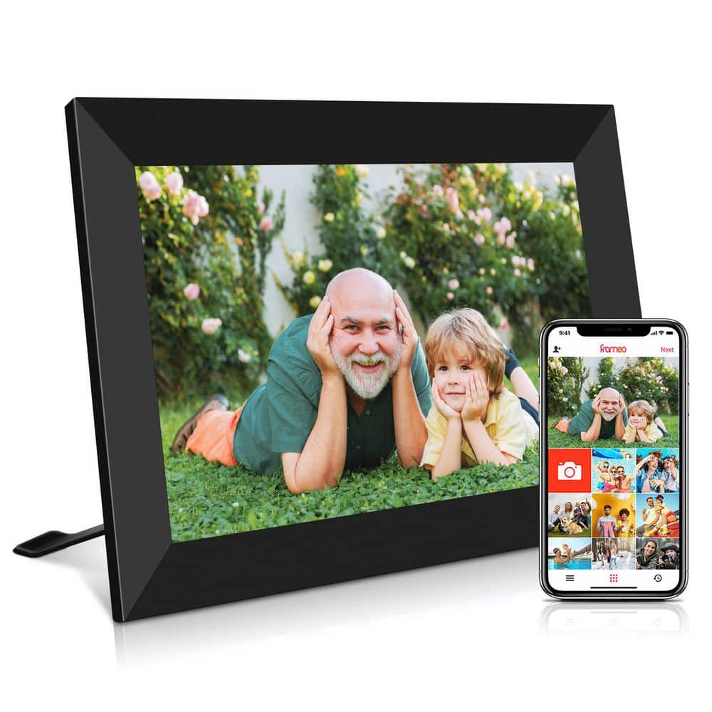 10.1 in. Black Smart WiFi Digital Picture Frame-1280 x 800 IPS Touch Screen