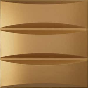 19 5/8 in. x 19 5/8 in. Traditional EnduraWall Decorative 3D Wall Panel, Gold (12-Pack for 32.04 Sq. Ft.)