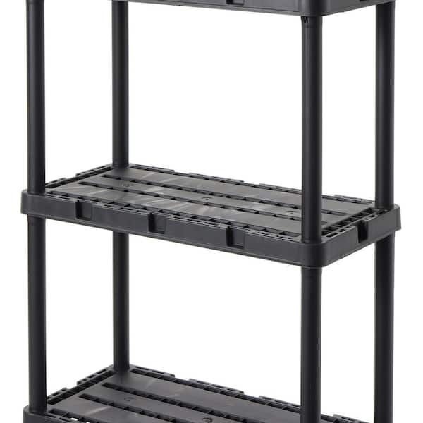 Plastic Shelf Liner - 48 x 18, Black - ULINE - Carton of 4 - H-2435BL