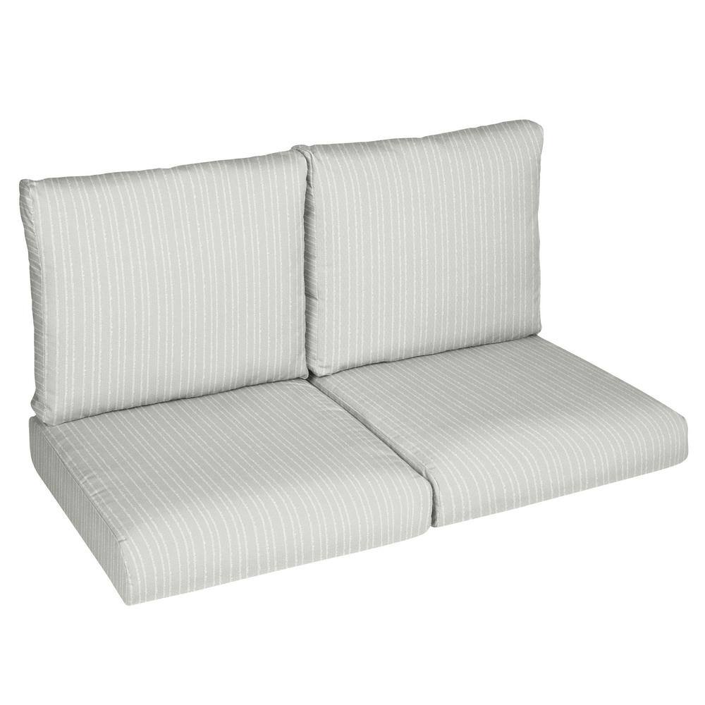 23 x 23.5 x 5 (4-Piece) Deep Seating Outdoor Loveseat Cushion in Cavo Smoke price history on PriceWatchPro