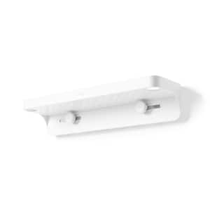 Flex Adhesive Shower Shelf Shower Caddy in White