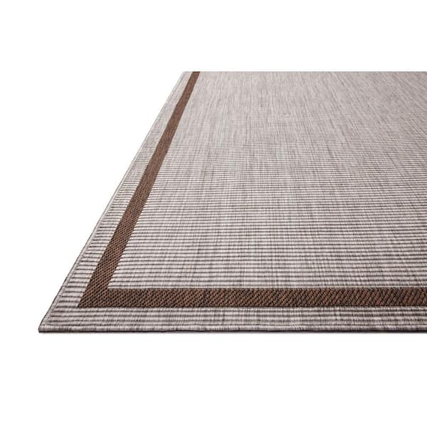 Easton Dove / Coffee 2 ft. 3 in. x 3 ft. 9 in. Indoor/Outdoor Accent Rug