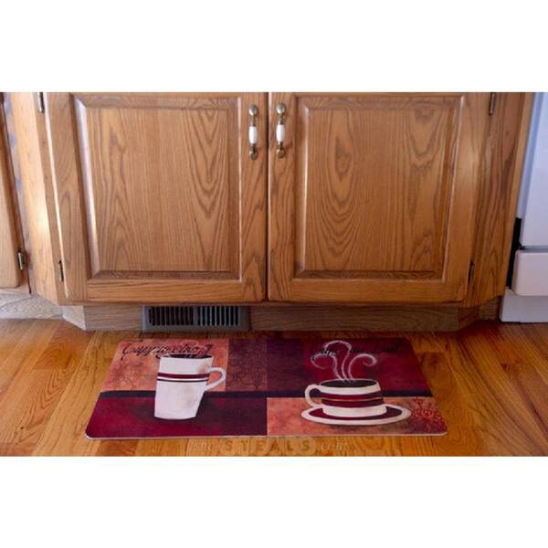 J&V TEXTILES Cushioned Anti Fatigue Cushioned Kitchen Floor Mat