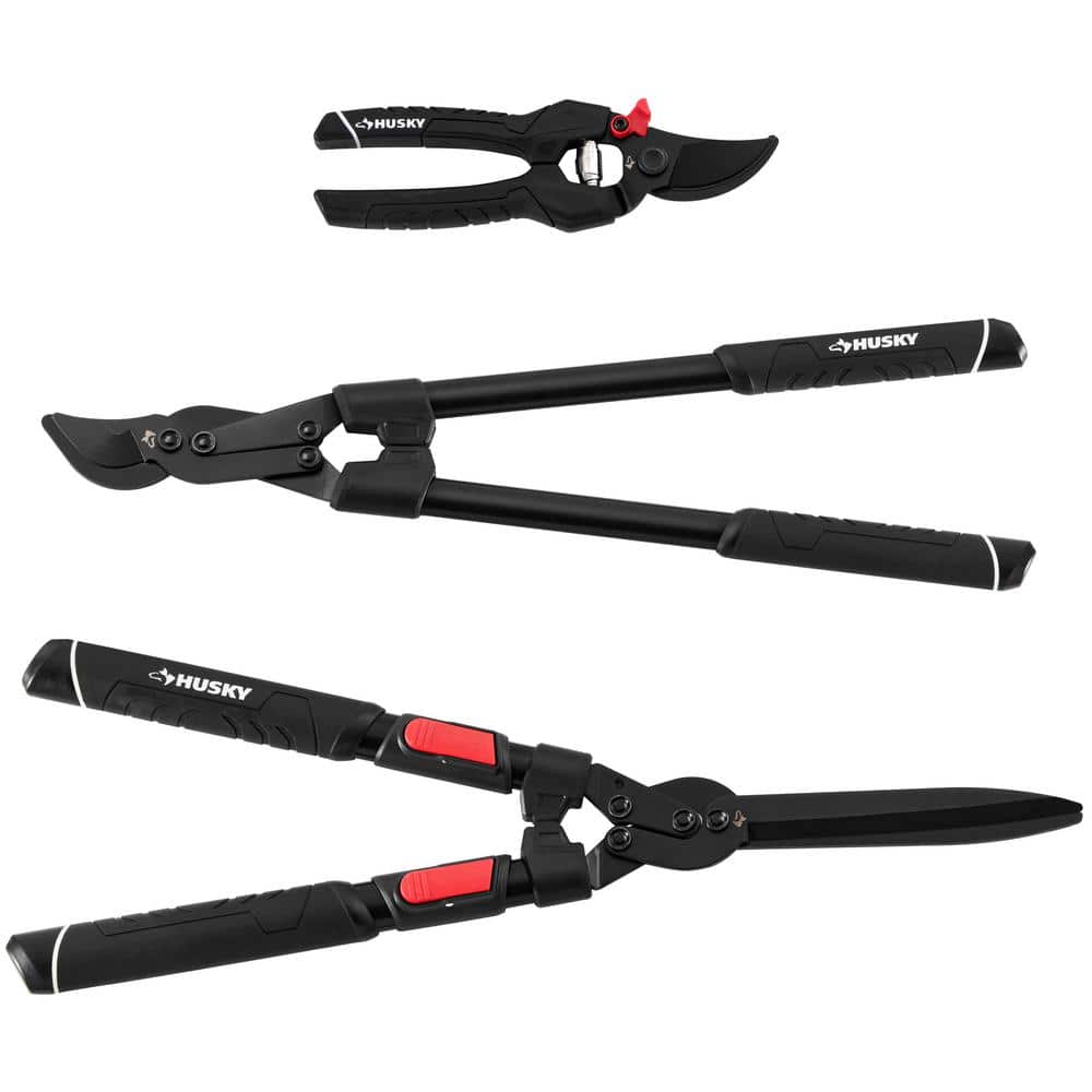 Husky 3Piece Garden Essentials HeavyDuty Tool Set Husky Combo1 The