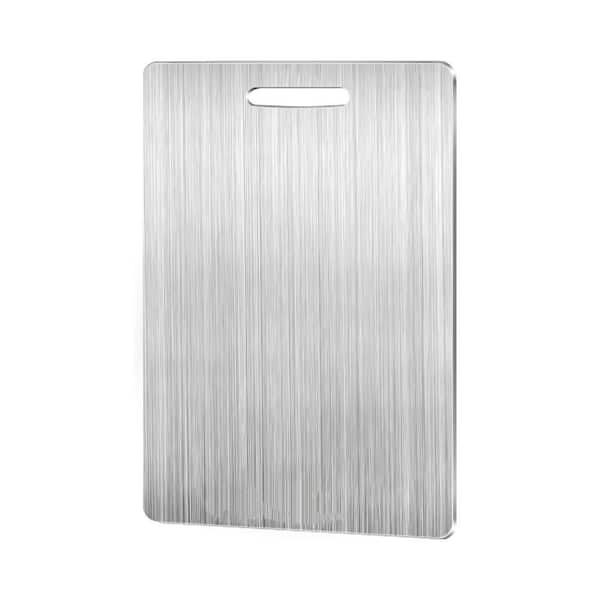 18 in. x 12 in. Rectangular Titanium Cutting Board, Double-Sided Food Grade Chopping Board for Home Outdoor