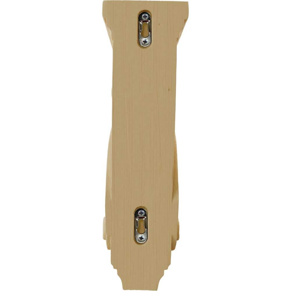 Alder 13" Traditional Scroll Wood Corbel