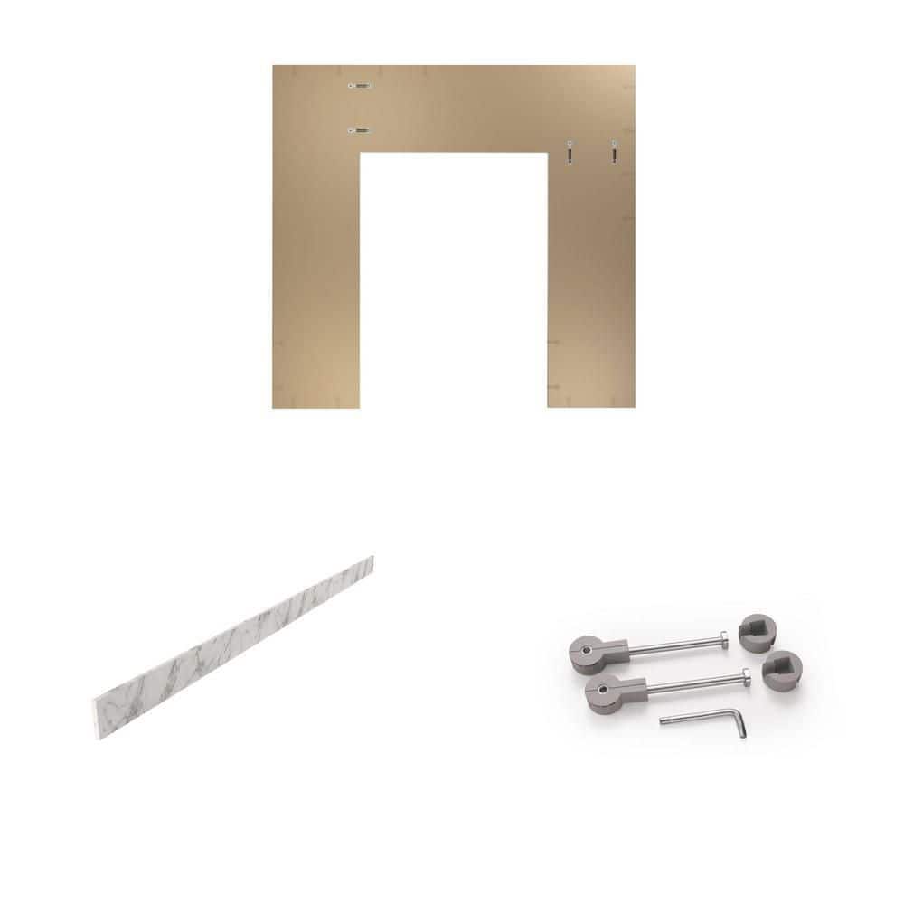 Hampton Bay 8 ft. L 4 in. H Straight Laminate Backsplash in Matte Marmo  Eracle with Square Edge 98X4 Backsplash - The Home Depot, image size:1000x1000