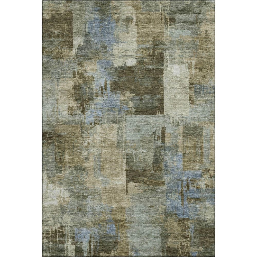 Mayfield Premium Machine Washable Abstract AMF2069 Green 10 ft. x 14 ft. Area Rug price history on PriceWatchPro