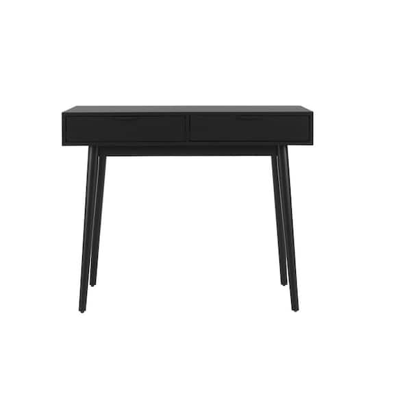 StyleWell Amerlin Charcoal Black Wood Desk ( in W. X  in H.)  DK1807222-BLK - The Home Depot