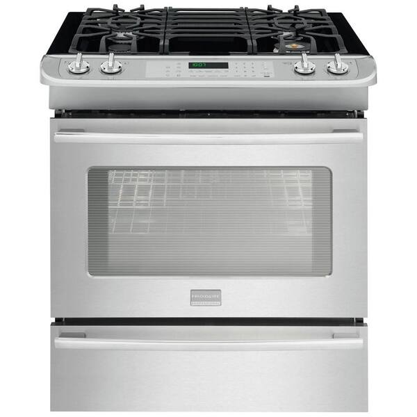Frigidaire Professional 4.6 cu. ft. Slide-In Gas Range with Self-Cleaning Convection Oven in Stainless Steel