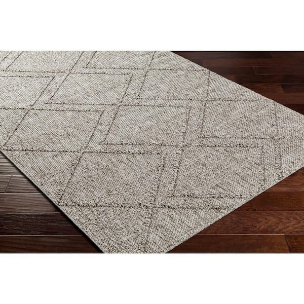 Sarasota Taupe/Tan Tribal 8 ft. x 10 ft. Indoor/Outdoor Area Rug