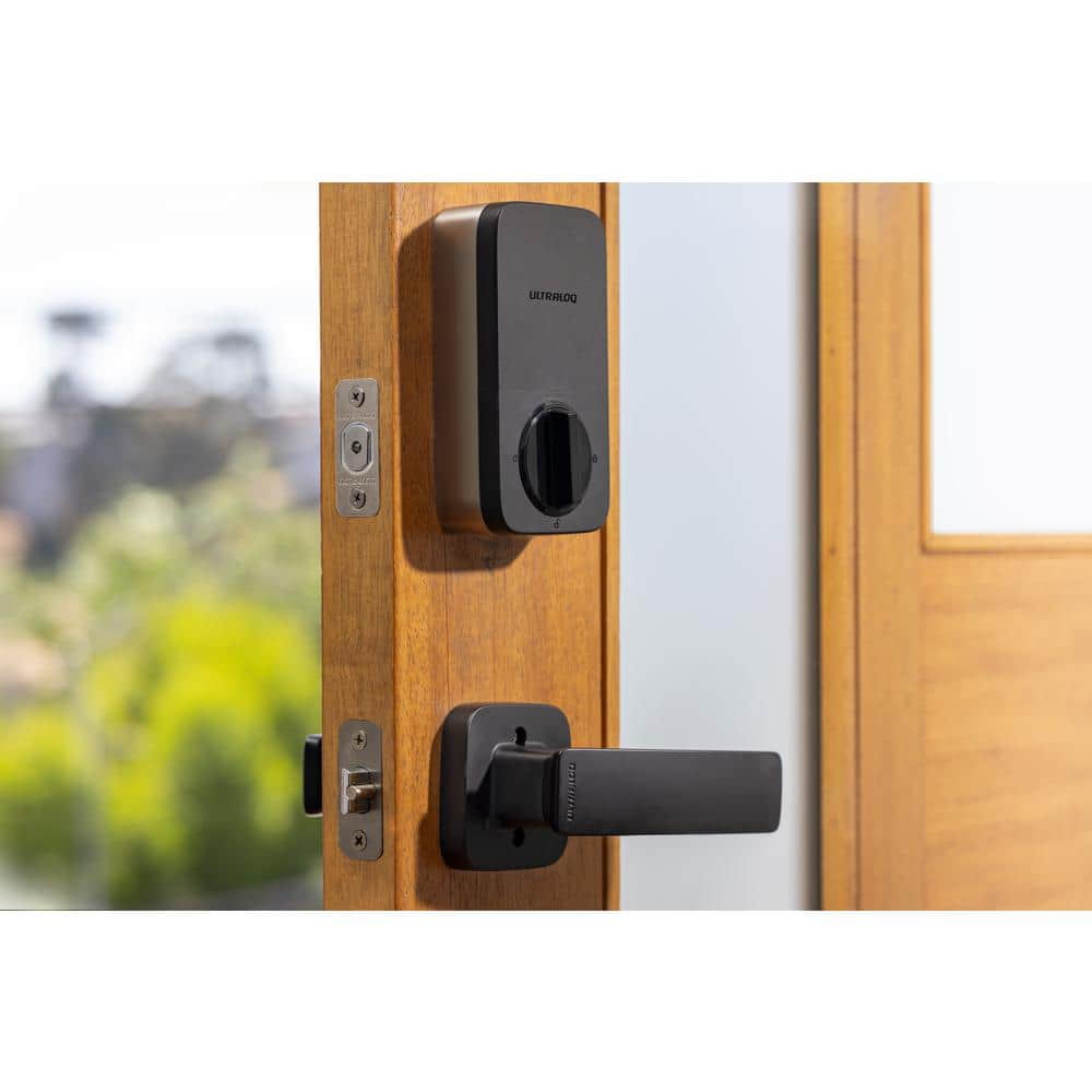 ULTRALOQ Black Fingerprint Smart Lock with Built-in WiFi