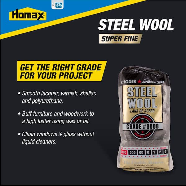 Grade #0000 4/0 Extra Fine 10 lb Case Steel Wool Rolls 